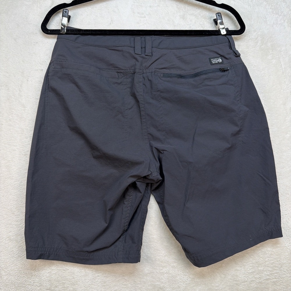 Mountain Hardwear Hiking Shorts Mens 32 Gray Lightweight Stretch Trail - Picture 5 of 9